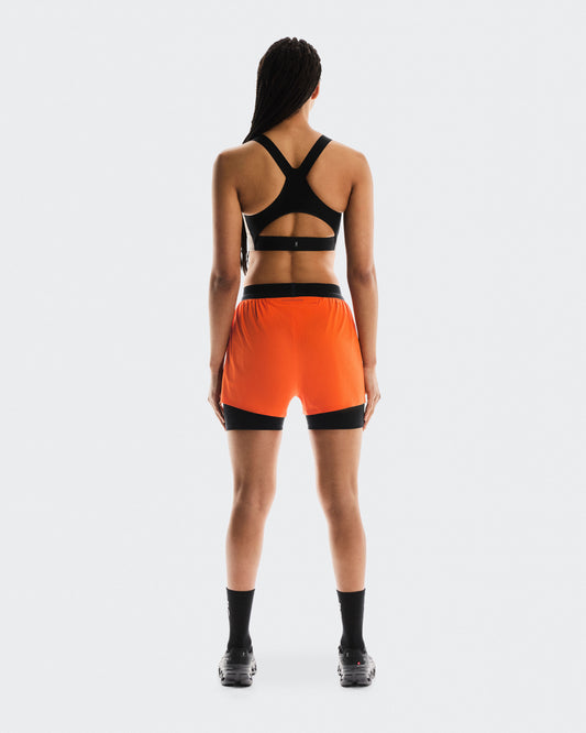 Women's Performance Bra AOP Cinder | Black - US 4742