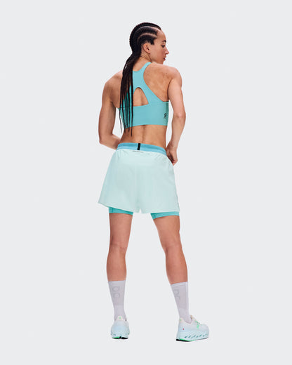 Women's 3" Performance 2/1 Shorts Flurry | Aquamarine - US 5056