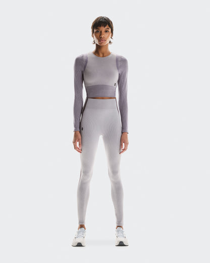 Women's Studio Knit Long-T Crop Lilac | Cosmos - US 4831