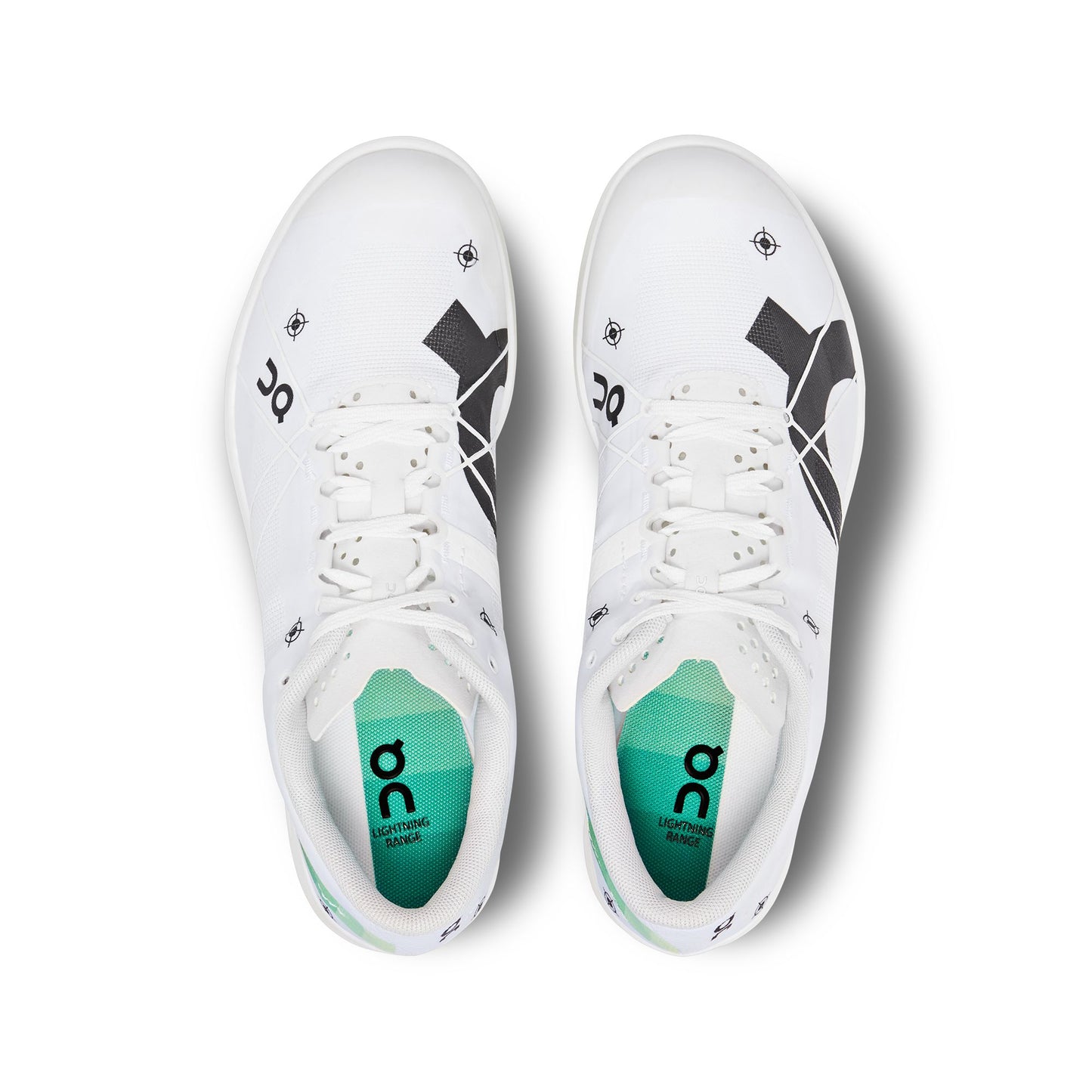Men's Cloudspike 1500m Undyed-White | Mint - US 4327