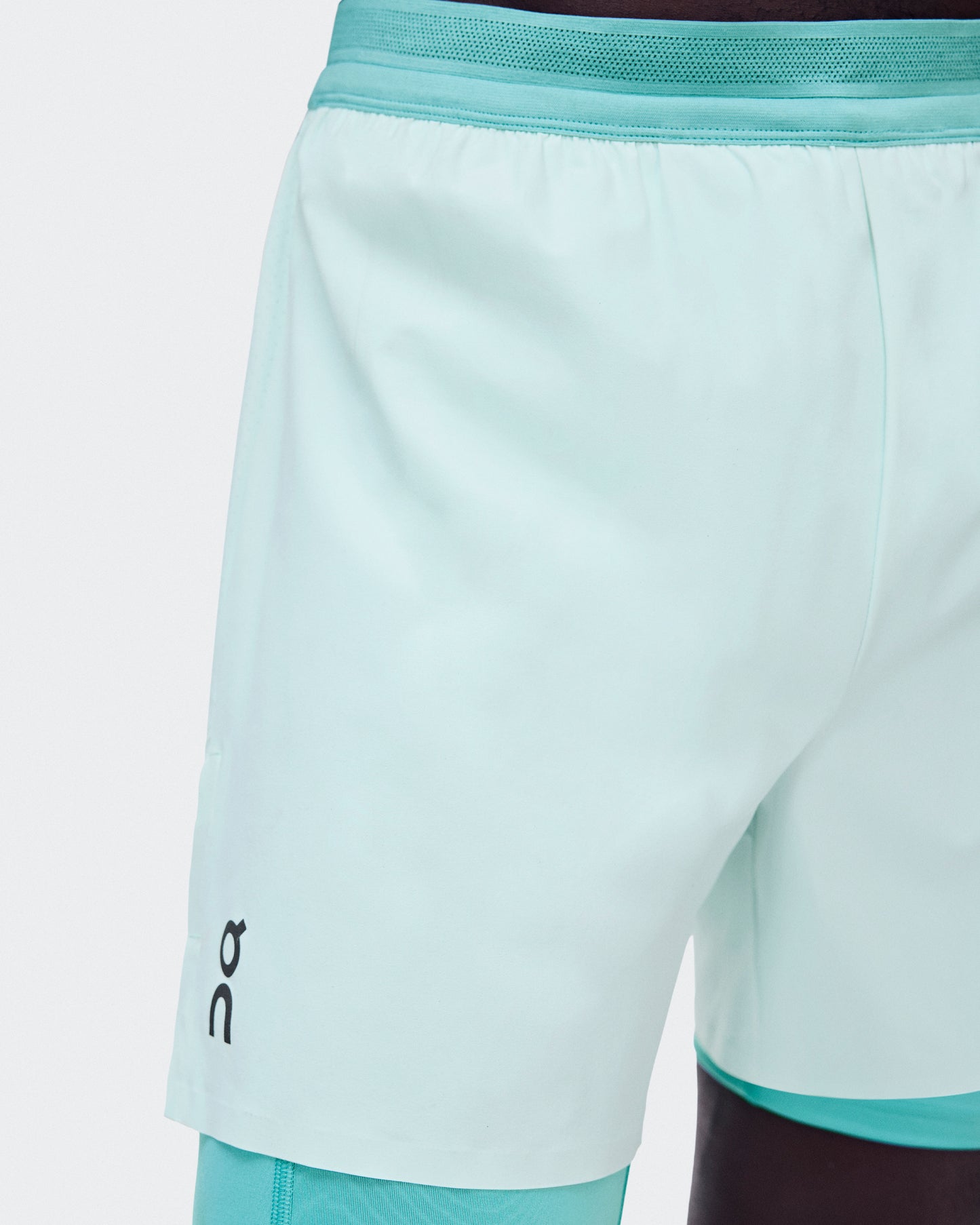 Men's 3" Performance 2/1 Shorts Flurry | Aquamarine - US 9688