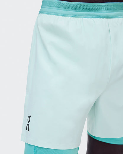 Men's 3" Performance 2/1 Shorts Flurry | Aquamarine - US 9688