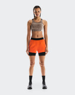 Women's Performance Bra AOP Cinder | Black - US 4742