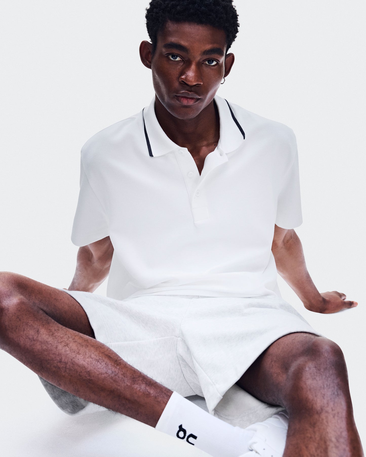 Men's Courtside Polo All White - US 6972