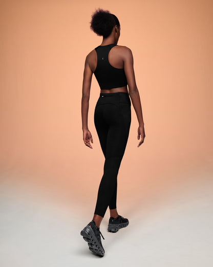 Women's Race Crop Black | Eclipse - US 4691